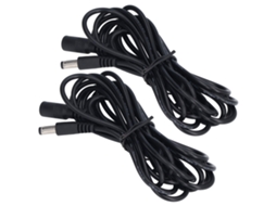 Cabo De Extensão Para Luz Solar Led 2pcs 5.5x2.1mm Dc12v 24v Conexão De Energia