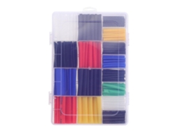 Kit Com 580 Peças De Tubos Termorretráteis Para Cabos Elétricos E Resistores De Fio.
