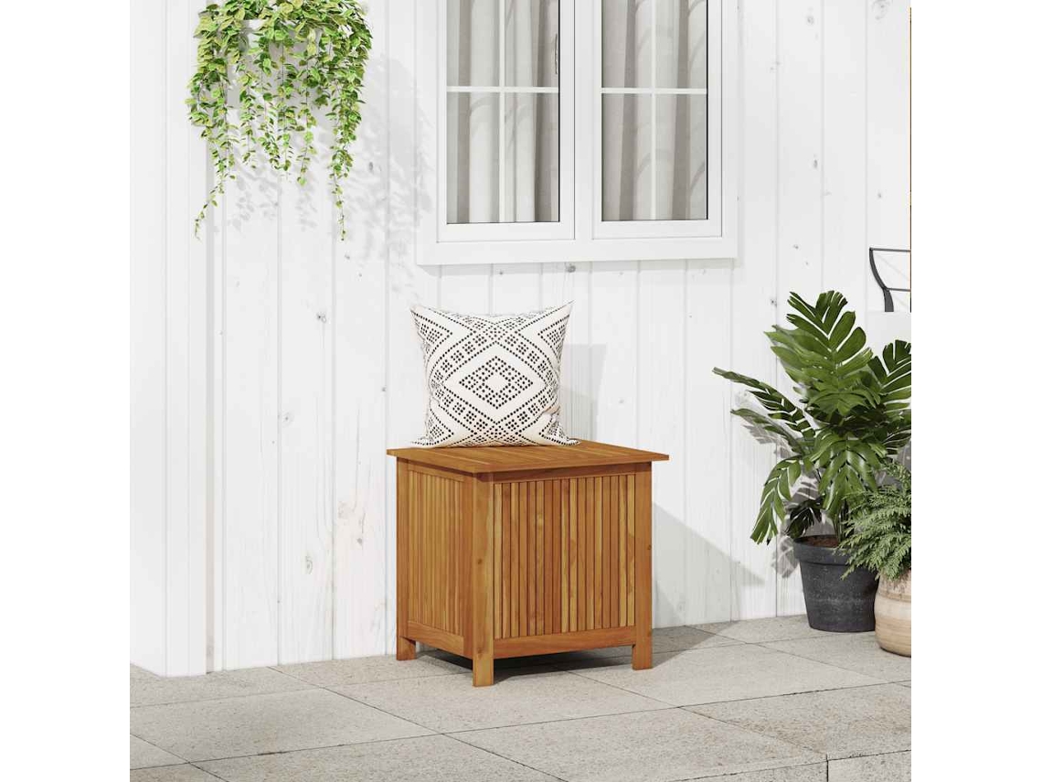 Vidaxl Caixa Arrumação Para Jardim 60x50x58cm Madeira De Acácia Maciça