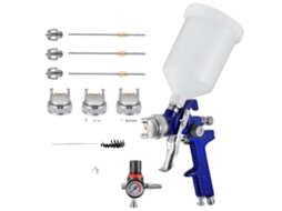 Pistola De Pintura Hvlp, Copo De 600ml, Controle De Fluxo Ajustável, Ouro Oem