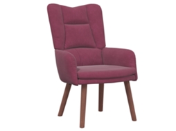 Conjunto 1 Poltrona Moderna Vidaxl Vermelho Veludo (63 X 67 X 94 Cm)