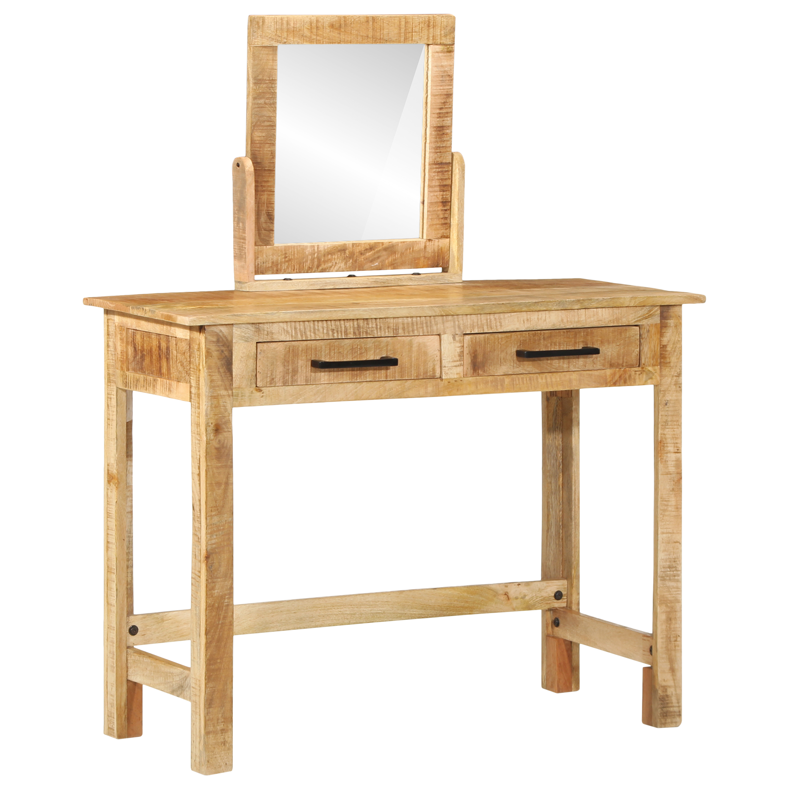 Conjunto 1 Mesa De Vestir Vidaxl Castanho Madeira De Mangueira Maciça (100 X 40 X 120 Cm)