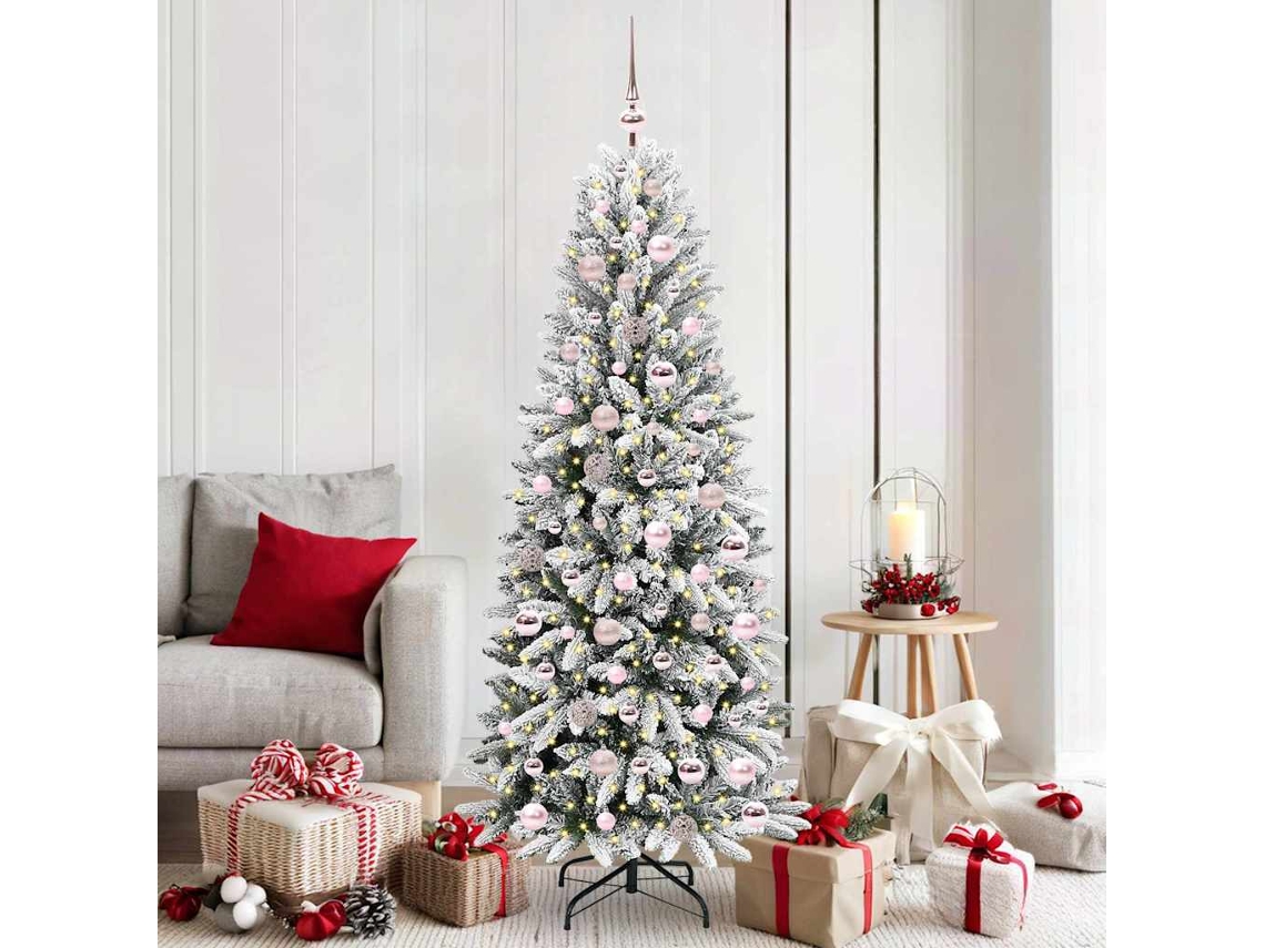 Vidaxl Árvore De Natal Artificial Branco 180 Cm
