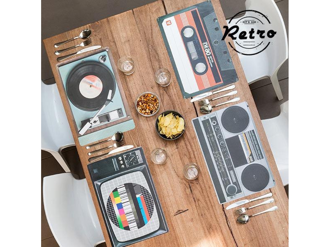 Individuais Hifi Retro Pack de 4