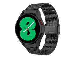 Bracelete para Samsung Galaxy Watch 3 Metal Milanês Fivela em Malha de Aço Preto XIAOMOYU
