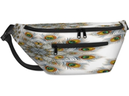 Bolsa de Ombro TROPICALLIFE Unissex com Estampa Mandala Penas Pavão (38x25,9x19cm)