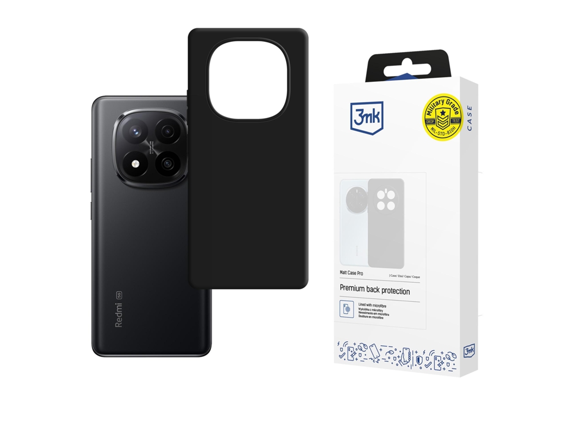 Capa Protetora 3mk Para Redmi Note 15 4g 5g, Modelo Fosco 3mk Pro, Antiderrapante.