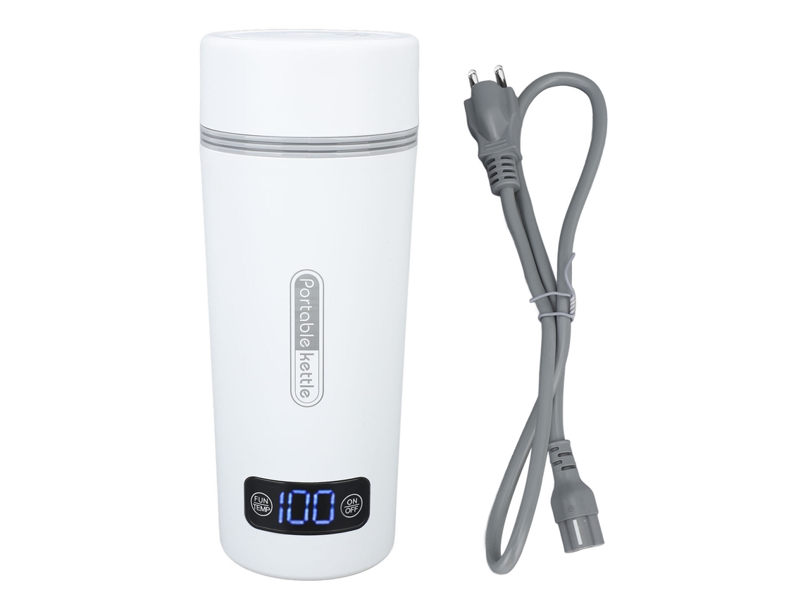 Garrafa térmica portátil de aço inox 350ml com 4 temperaturas e contacto EU 220v LAXISCREED