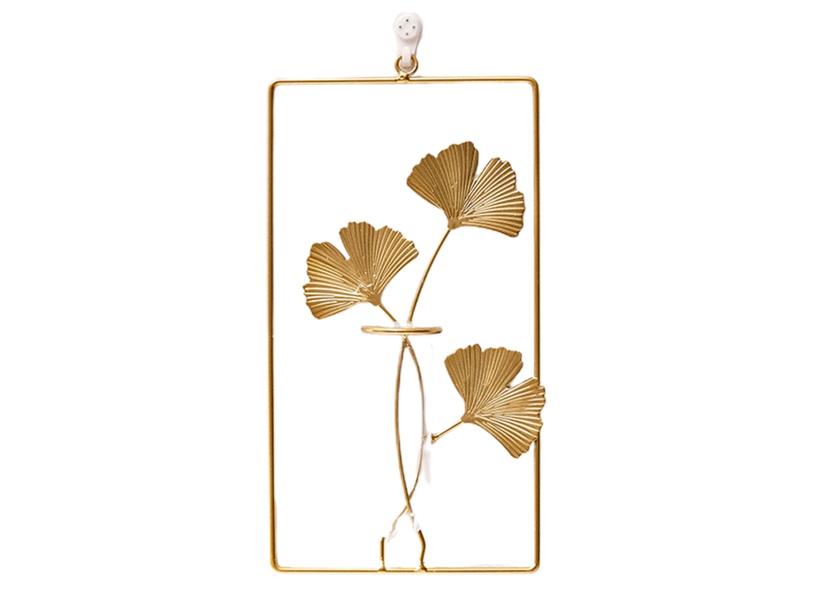 Laxiscreed Decoração De Parede Com Folha De Ginkgo E Tubo De Teste Para Interior