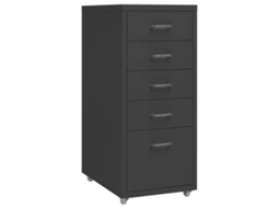 Mobile File Cabinet, Mobile File Cabinets Vidaxl Antracite Metal (n/a)