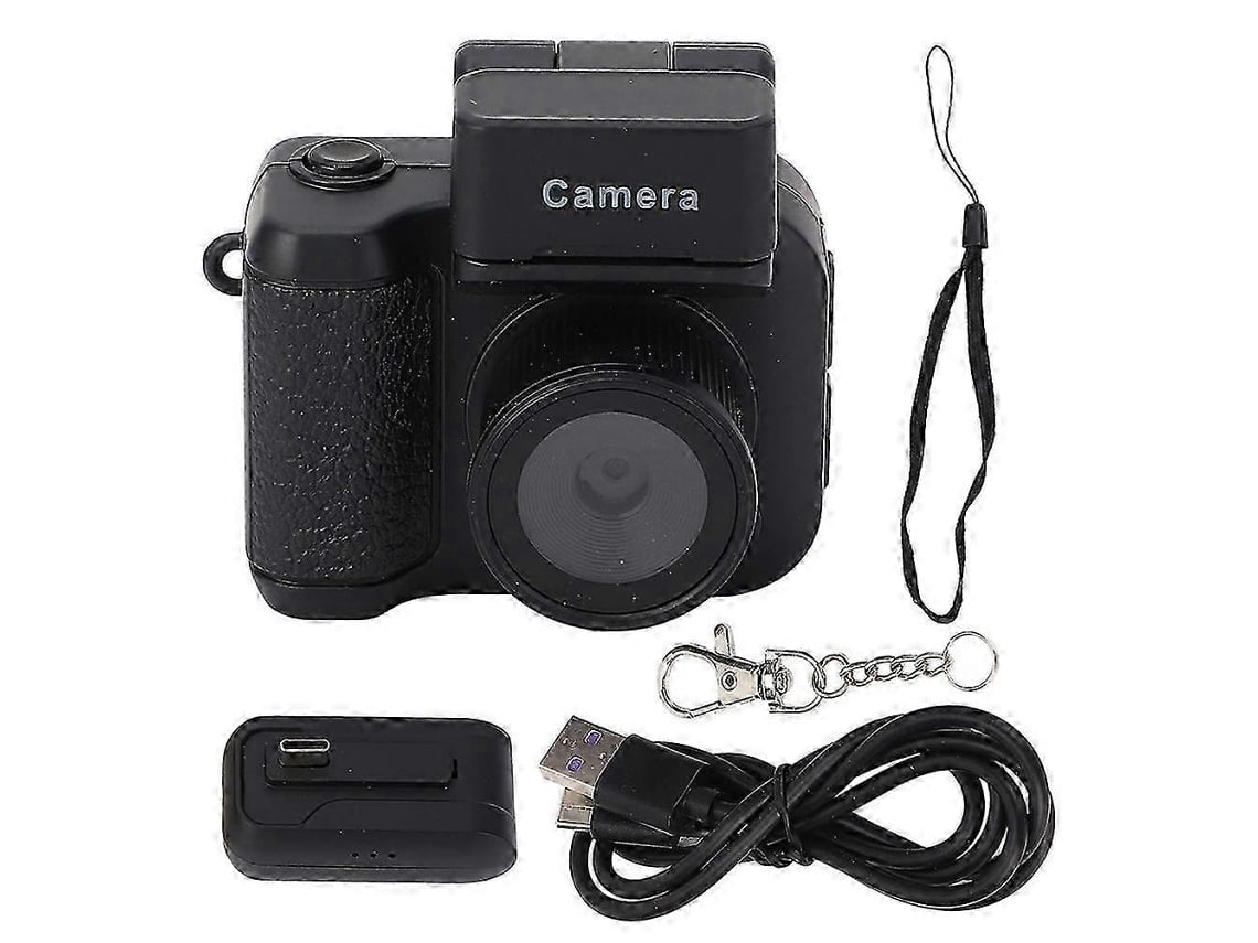 Mini Câmara Digital Com Flash Led 1080p E Ecrã Lcd