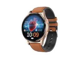 Yizhood 1.43 Chamada Bluetooth ECG Smartwatch (marrom)