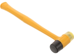 Martelo De Instalação De Cabeça Dupla Antiderrapante Com Cabo De Plástico Amarelo