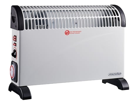 Aquecedor Convector MESKO Ms 7741W 2000W Branco Temporizador Função Turbo