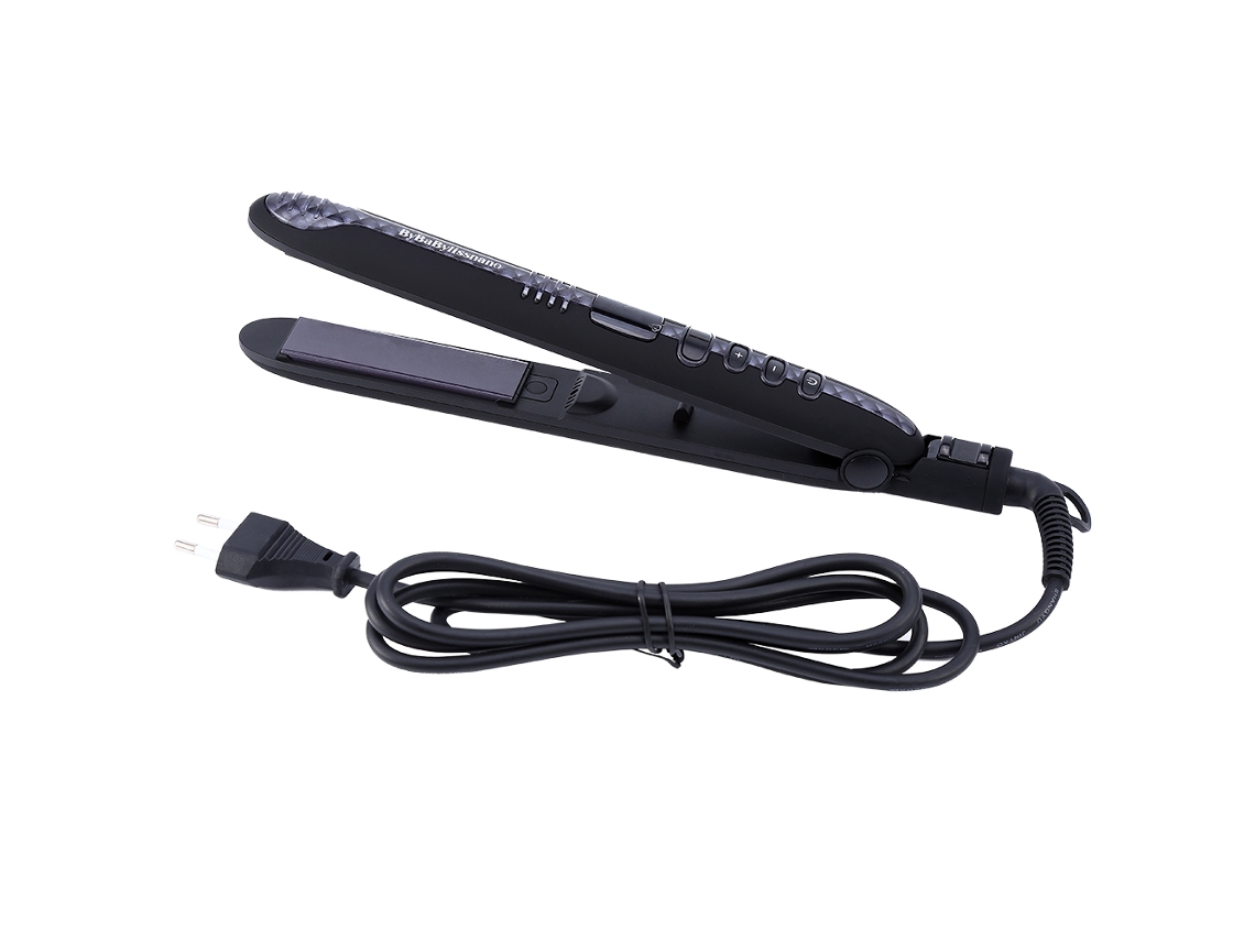 2026 plancha de Cabelo de Cerâmica Turmalina com Display Lcd e Anions Ferramenta de Estilização (preto)