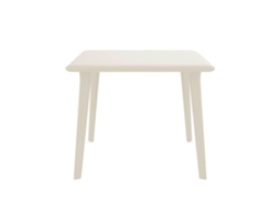 Mesa Quadrada 90x90 Dessa Resol Plástico Marfim
