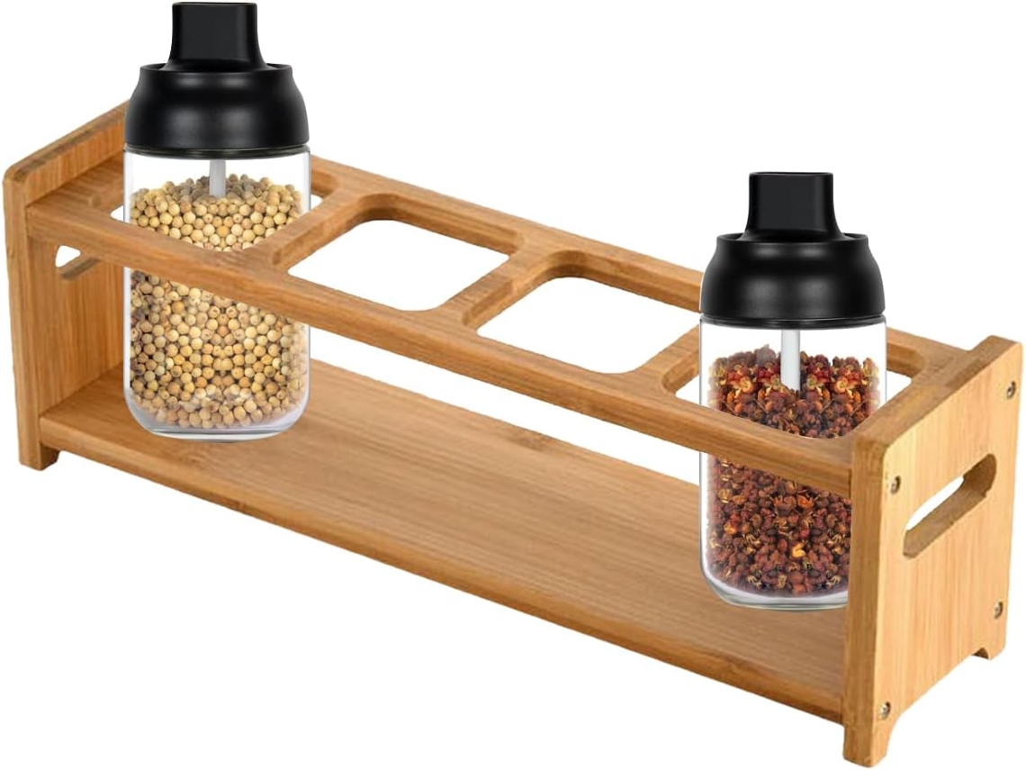 Organizador De Garrafas De Óleo Para Mesa – 32 X 8 X 10 Cm