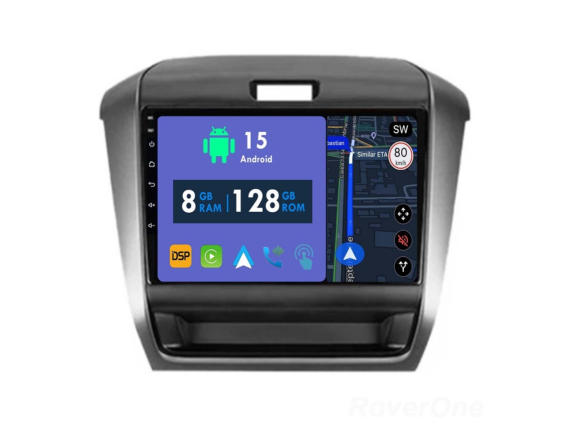 Auto Rádio Carro Bluetooth Autoradio 8GB RAM 128G ROM CarPlay Navegação GPS Ecrã Táctil RoverOne para Honda Freed 2 2016-2020  