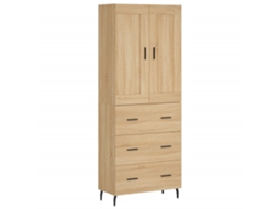 Highboard, Highboards Vidaxl Marrom Madeira Processada (n/a)