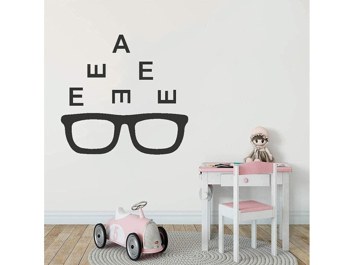 Adesivos de parede com design visual à prova de falhas para decoração de sala de estar, projeto de parede à prova d'água, 74x57cm