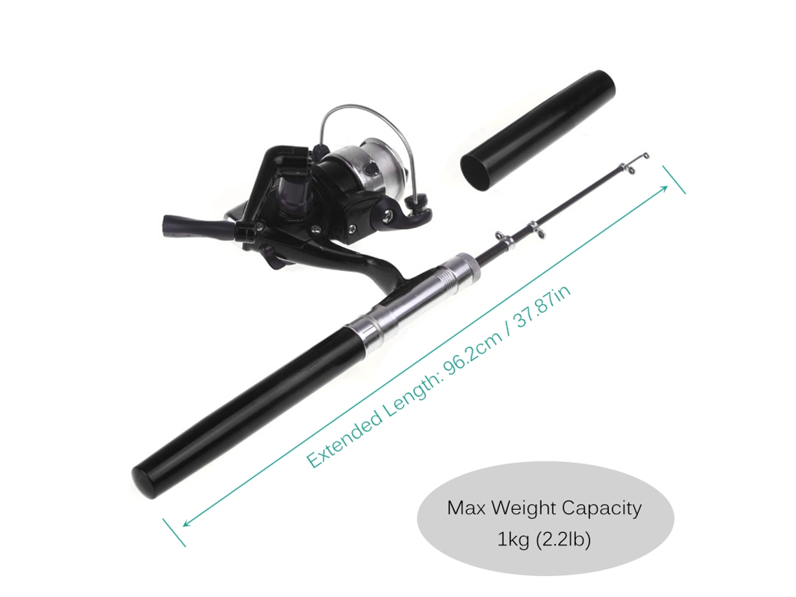 Vara de Pesca Pen Alumínio Mini com Moinho