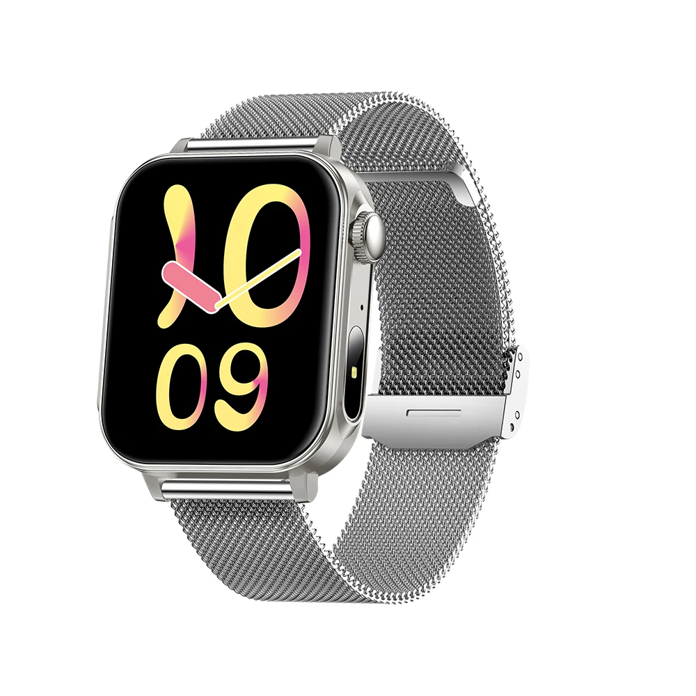 (aço Prateado) Smartwatch, Unissex, Tela Sensível Ao Toque De 1,83 Polegadas, Carregamento Tipo C.