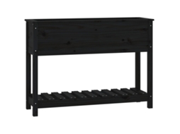 Planter, Planters Vidaxl Preto Madeira De Pinho (111.5 X 34.5 X 81 Cm)