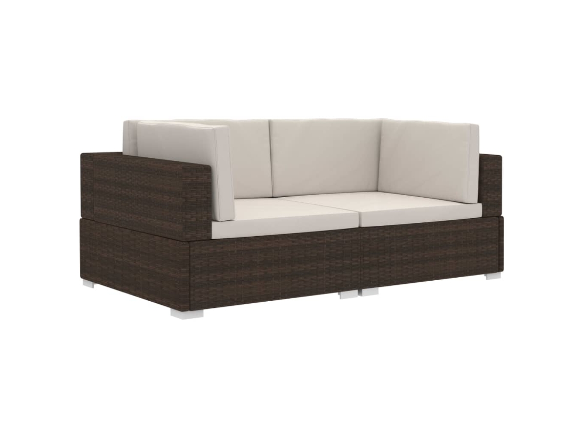 Corner Seat, Corner Seats Vidaxl Marrom Rattan / Vime (n/a)