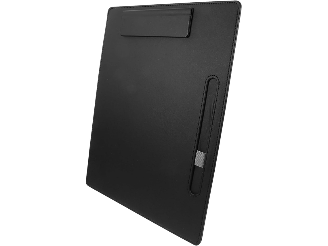 Bloco de notas genérico com clipe, leve e portátil, ideal para mesa e escola, durável e multifuncional.