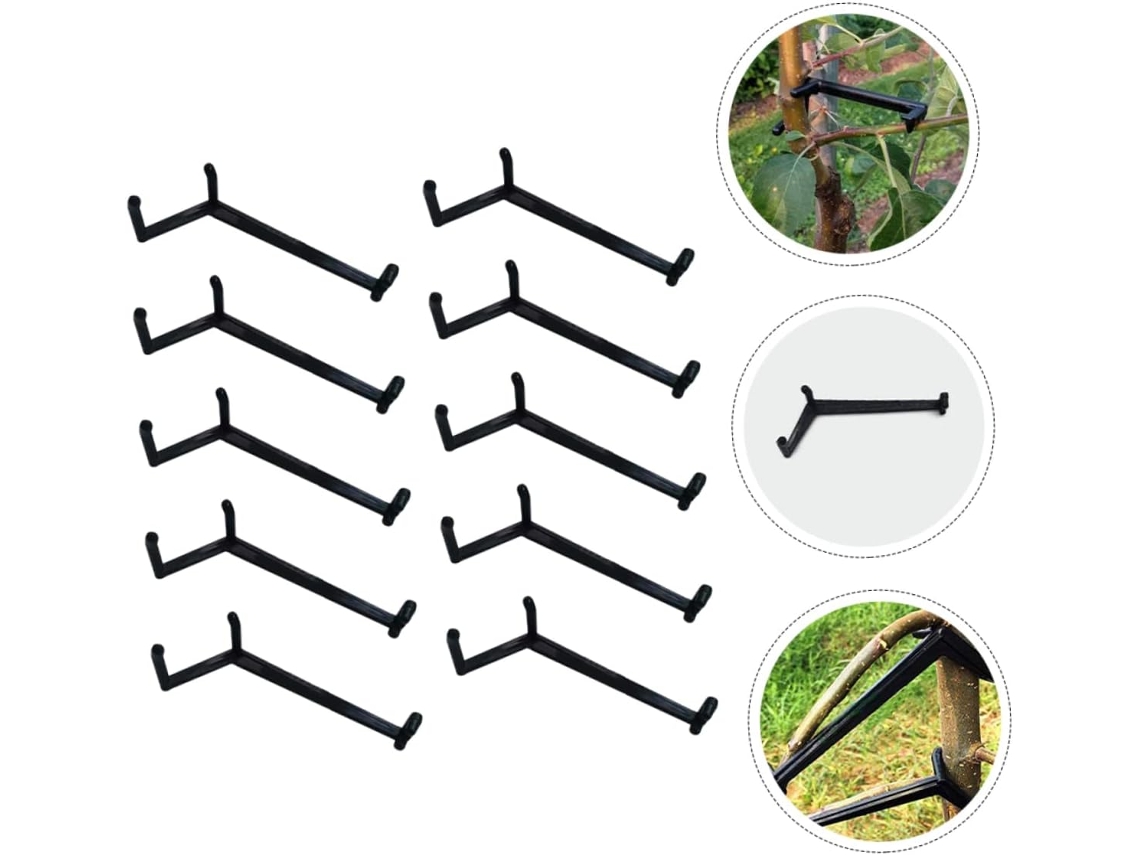 Kit 10 Ferramentas para Modelagem de Galhos, Incluindo Estacas e Suportes de Madeira para Árvores Frutíferas Anãs AQUAFORGE