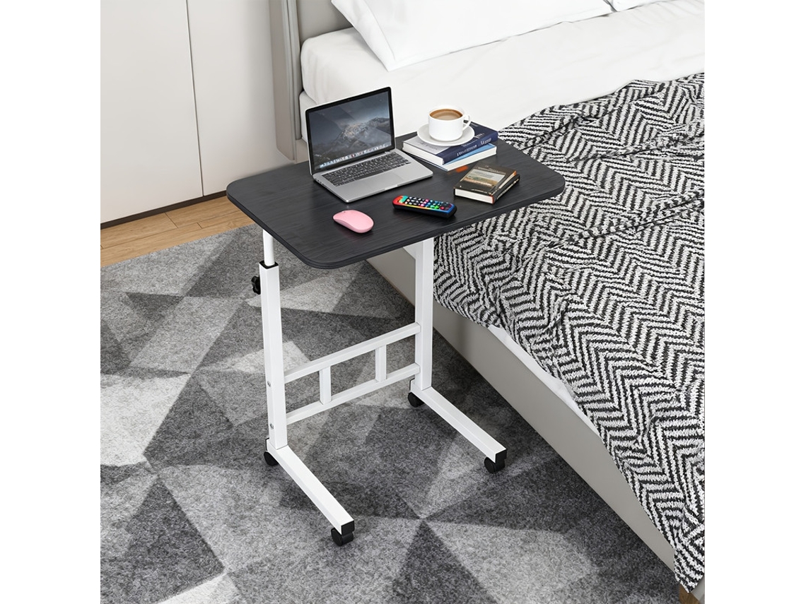 Mesa de estudo preta multifuncional com altura ajustável e design compacto para crianças e adultos ZMH | ZMH