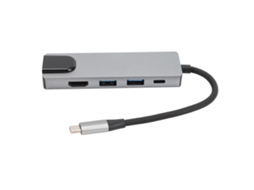 Estação Docking Hub LAXISCREED 5 em 1 Usb C