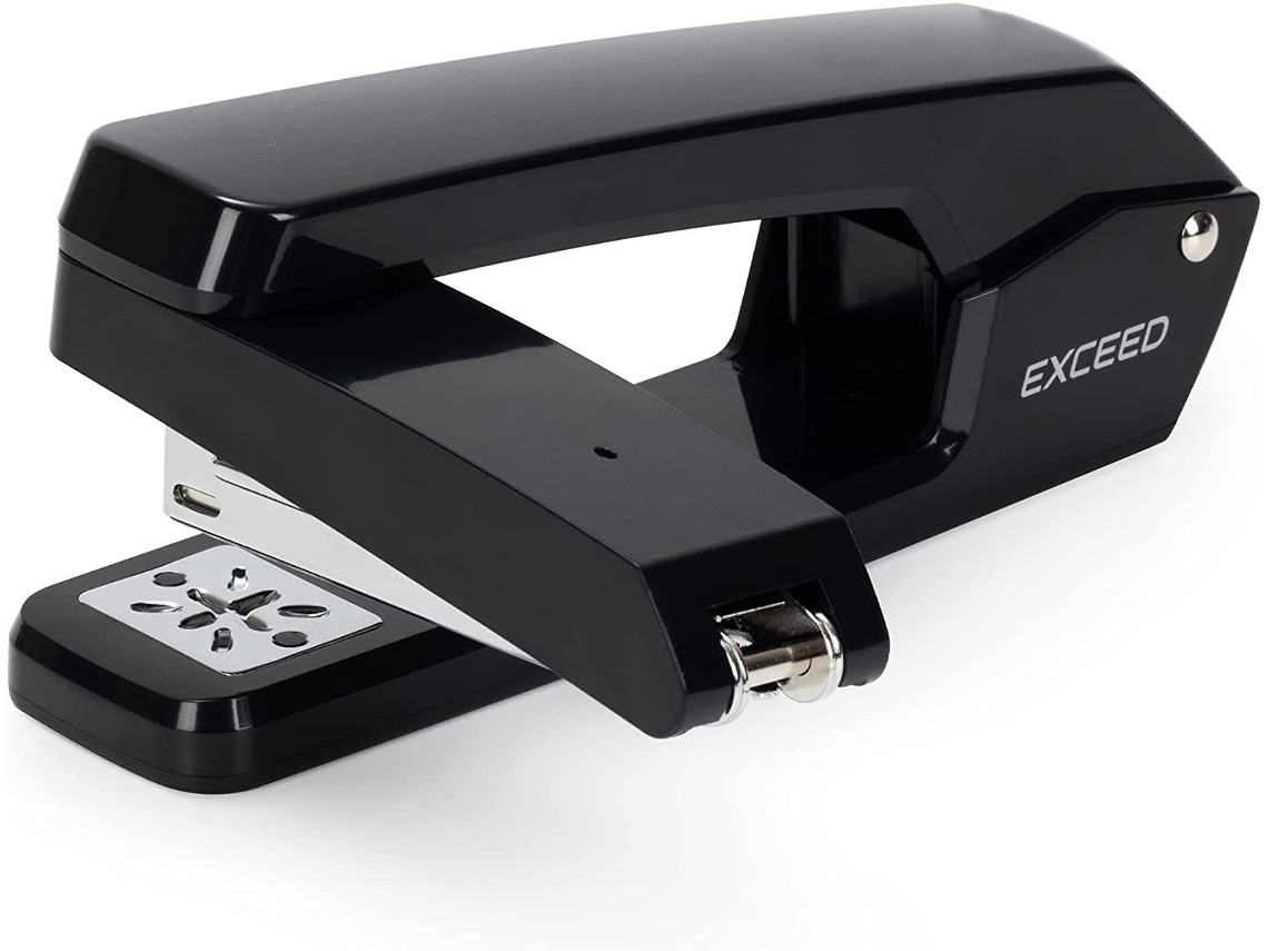 Grampeador para Grampos e Agulhas, para Uso em Mesa, com Tecnologia Anti, Travamento, Braço Articulado para Grampeamento Flexível BRILVIBERA
