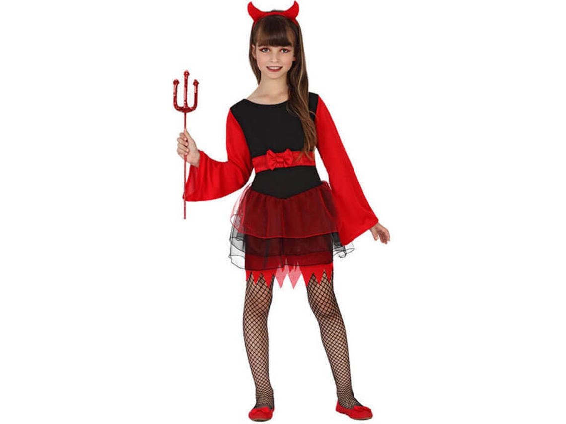 Fato de Menina DISFRAZZES Demonia Halloween (Tam: 7 a 9 Anos)