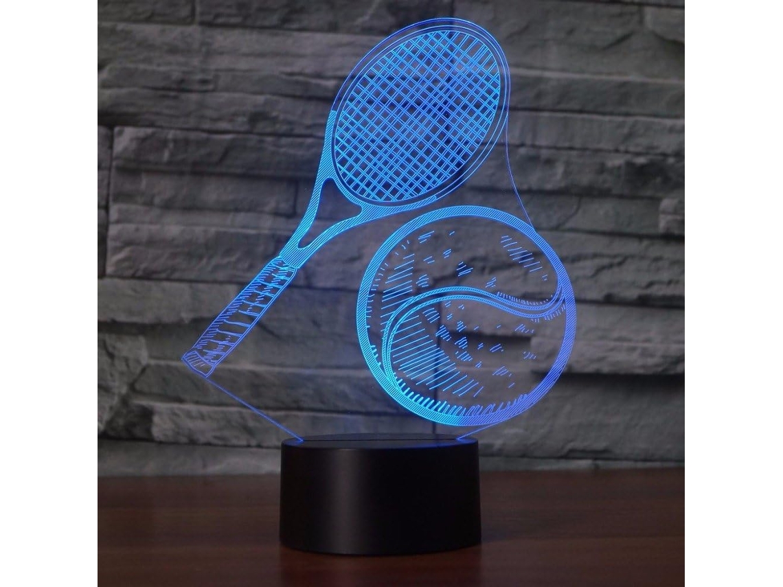 Luminária Noturna 3d de Mesa com Controle Remoto e Efeito Touch, Ilusão Óptica, 7/16 Cores, Mudança de Cor, Decoração para Casa BRILVIBERA