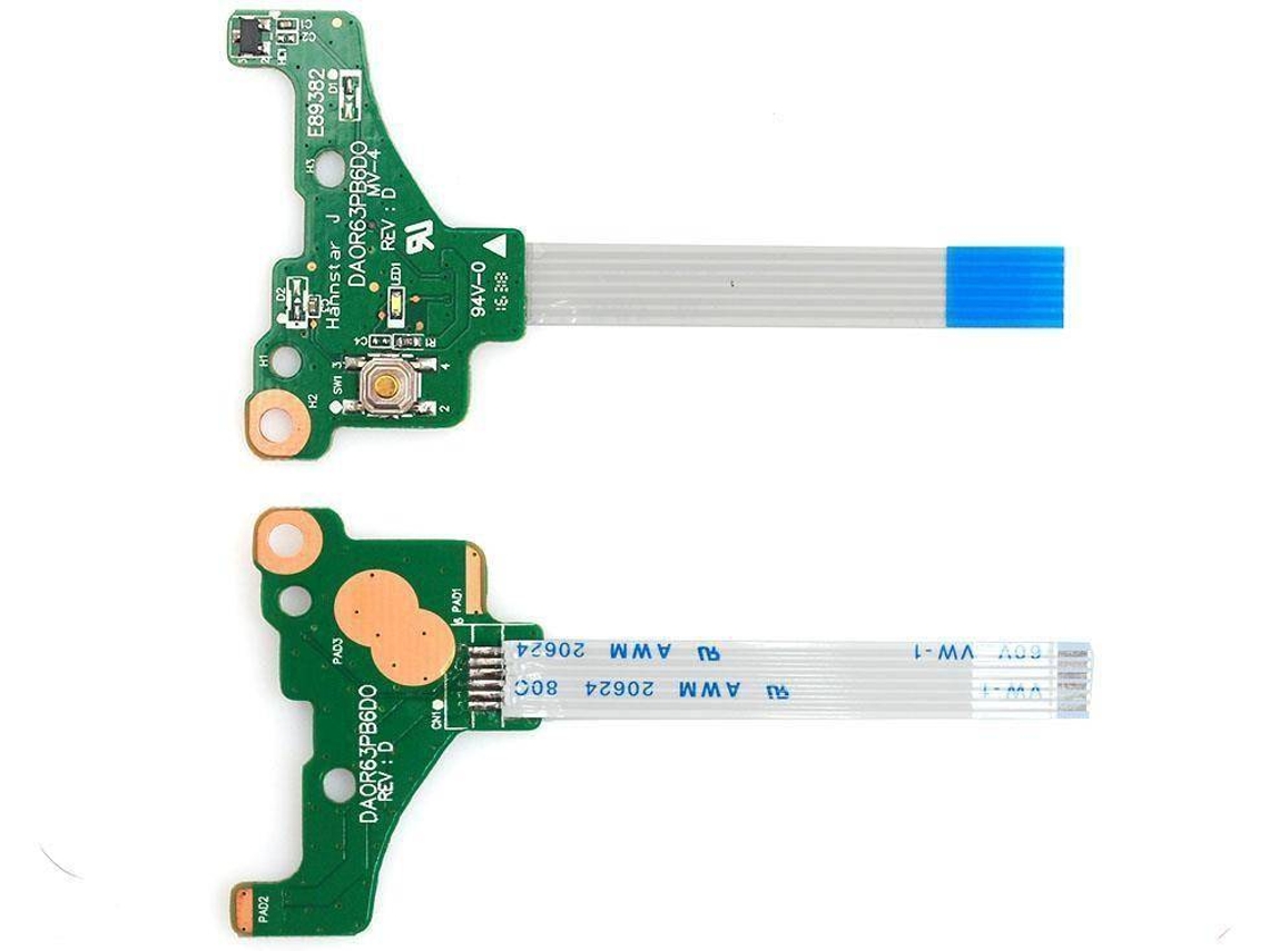 Placa de Botão de IgniçãPortátil HP Pavilion 15-E Series Da0R63Pb6D0
