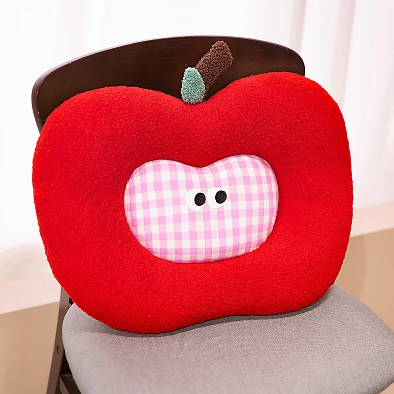 (malha Roxa 48cm) Almofada Decorativa Em Formato De Maçã Para Adultos, Confortável.