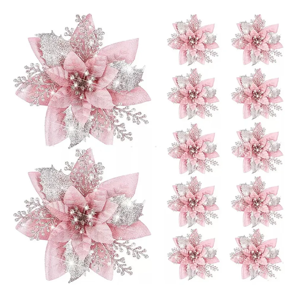 Novas 20 Peças De Flores Artificiais De Natal Comvayotoy