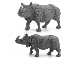 Modelos De Mamíferos Selvagens Simulados, Brinquedos Indianos De Rinoceronte Unicorno