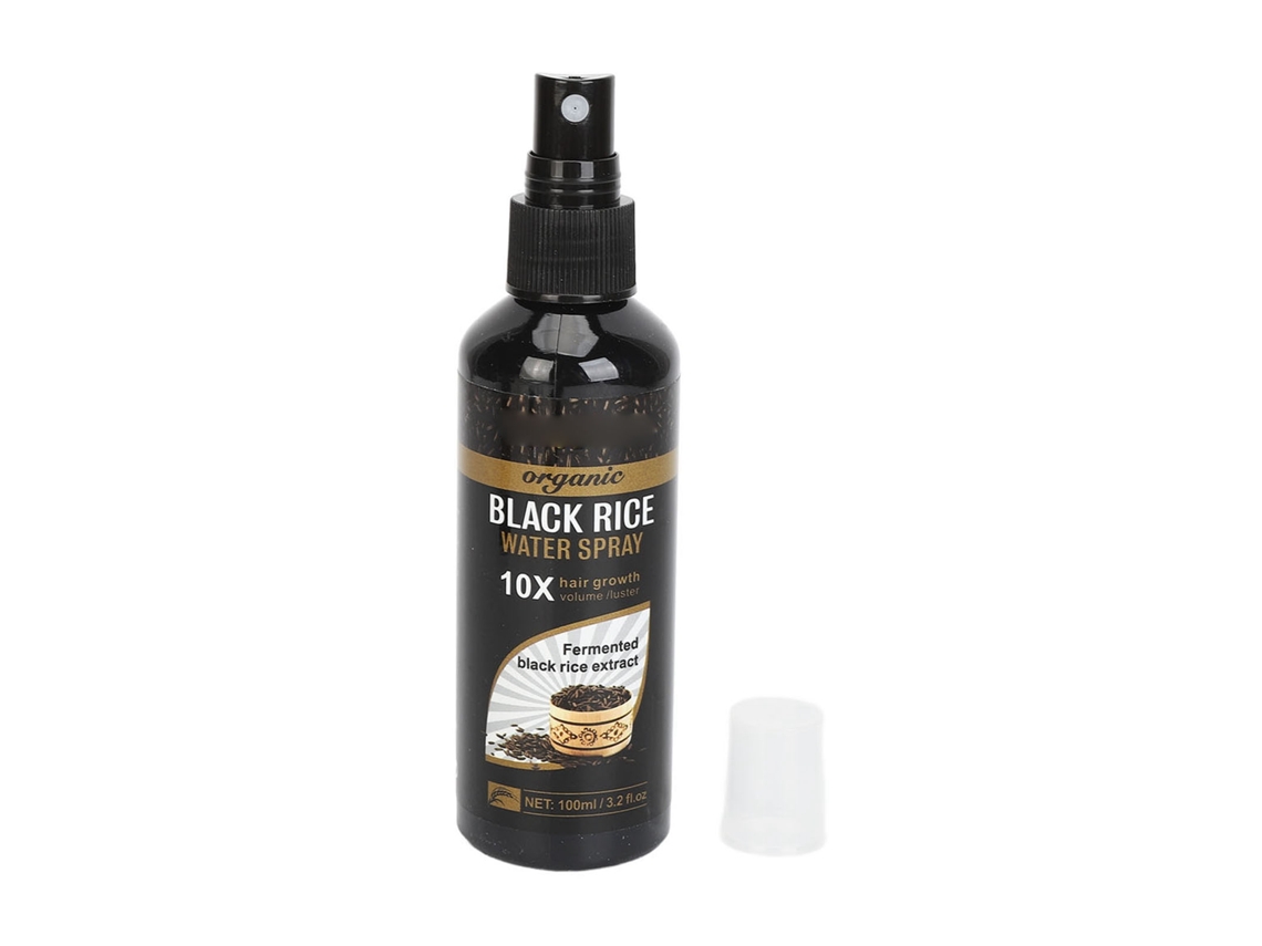 Spray De Crecimiento Capilar De Agua De Arroz Negro 100ml Para Todos