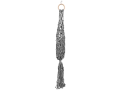 Primerox cesta de Frutas Pendente de Cordo de Algodão Hanging Hammock Parede Cozinha Cinza