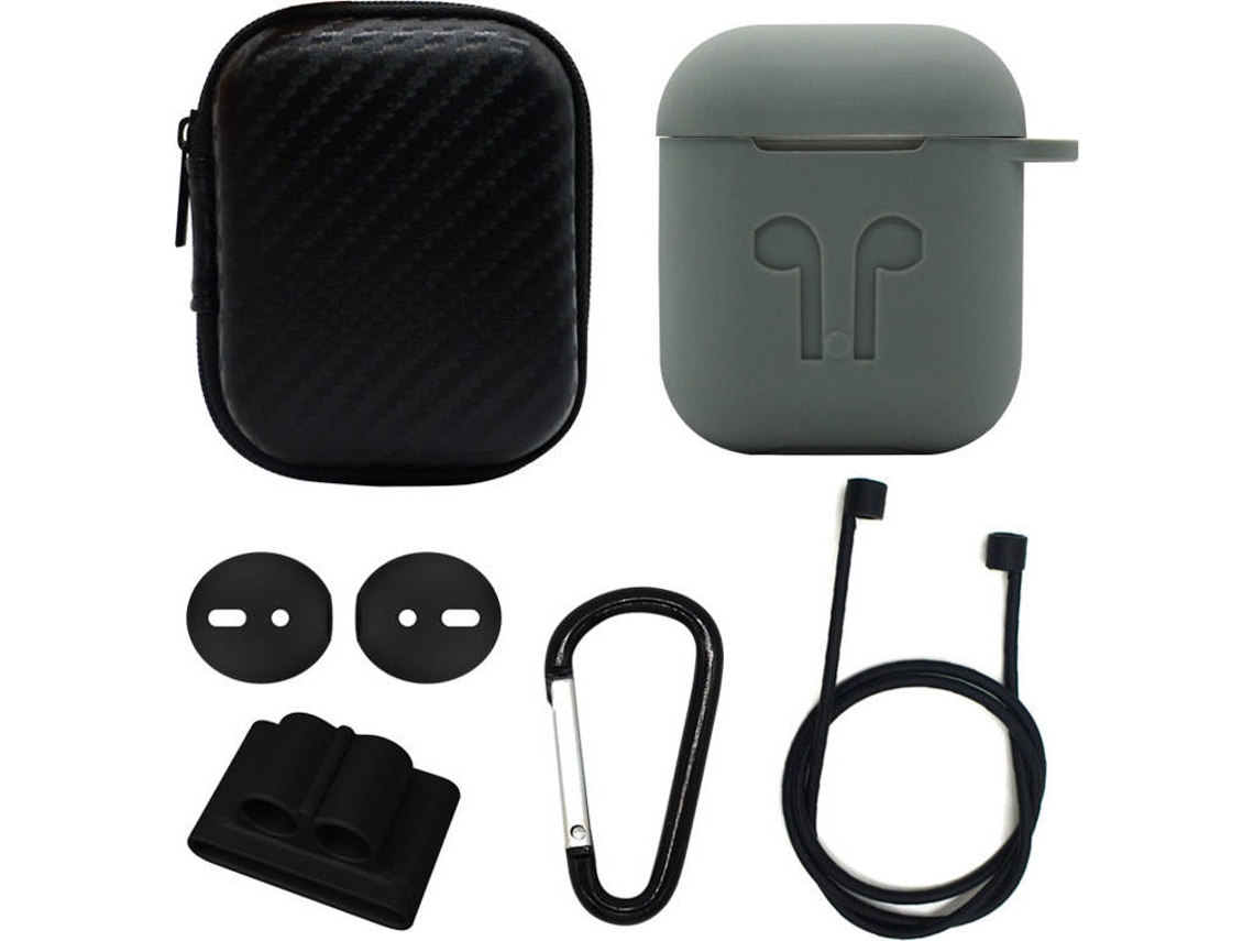 Capa WISETONY 5052439394736 (Para AirPods - Cinzento)
