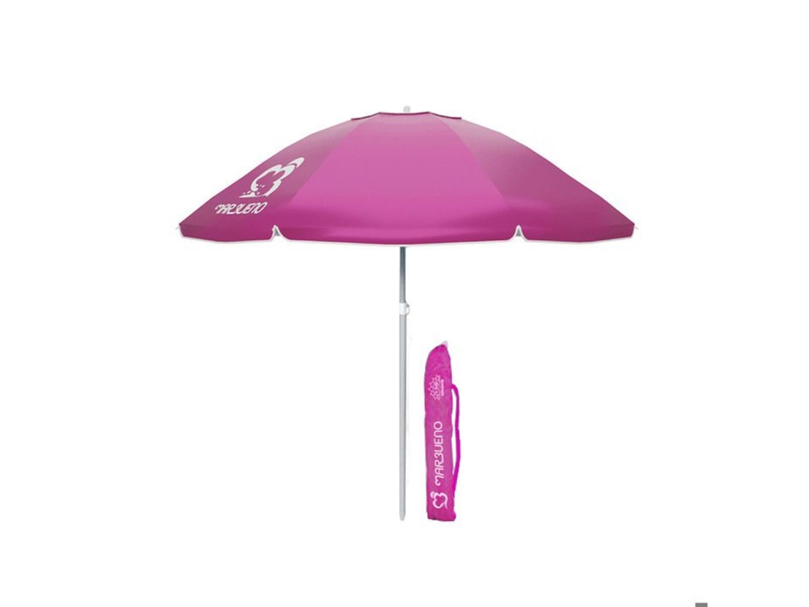 Guarda-sol De Praia - Marbueno - 220 Cm - Tecido De Nylon - Estrutura De Alumínio - Rosa