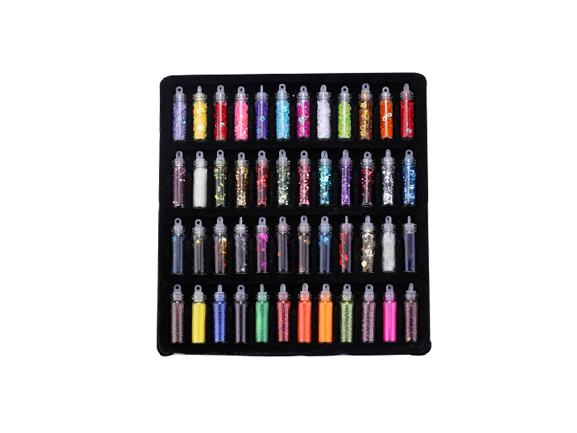 Adesivos De Arte De Unhas Com Glitter E Strass Mistura De Cores Diy Para Manicure 1