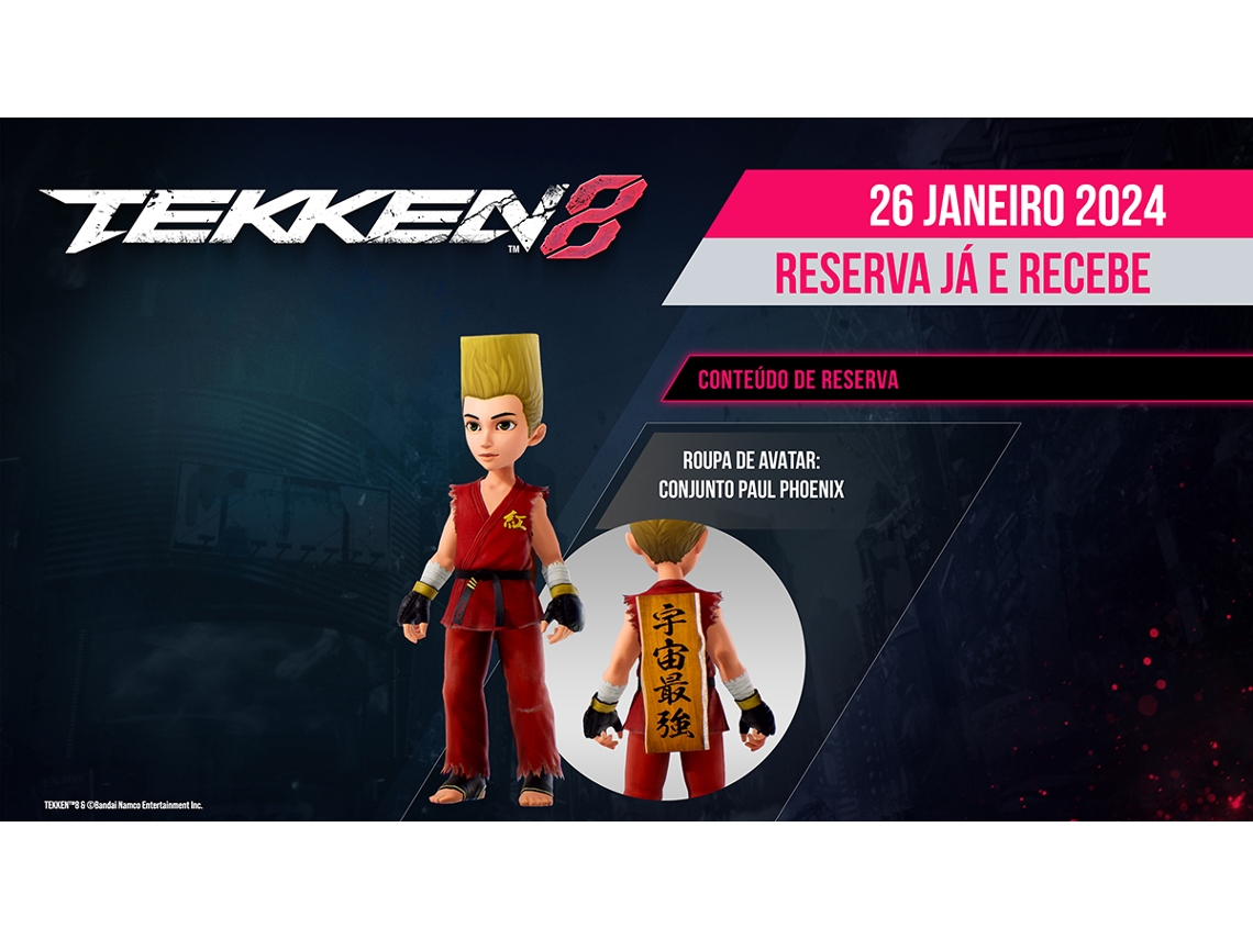 Tekken 8 chega em 26 de janeiro