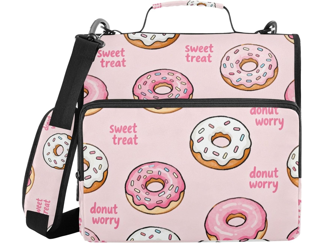 Pasta Com Bolsos Extras E Alça, Vários Bolsos De 3, 8cm, 3 Estojos Em Formato De Sino, Pasta Material De Escritório