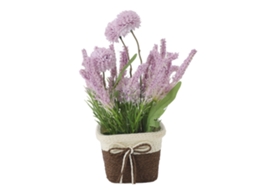 Planta Artificial em Vaso de Plástico com Hortênsia Lavanda | S/MARCA