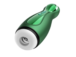 Masturbador Masculino Automático de Sucção com 3 Sucções e 6 Vibrações, Brinquedo Sexual Masculino Adulto, Verde