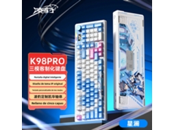 Teclado Mecânico MDUG Bluetooth, Sem Fio, 3 Modos, para Trabalho e Jogos