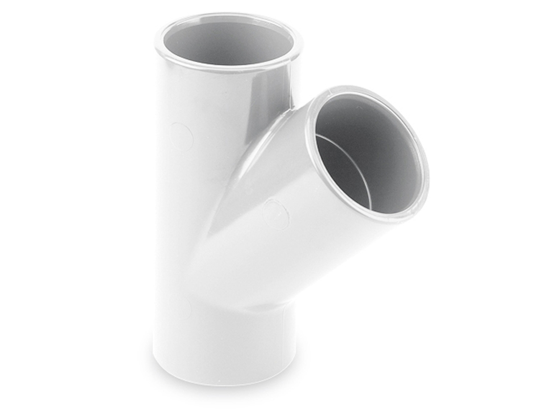 Tê 45º PVC Pressão Encolar 16 Branco HIDROTEN